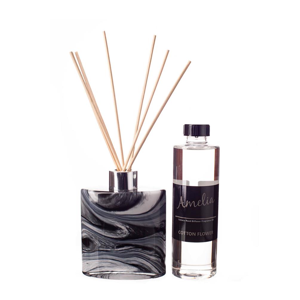 Amelia Art Glass Night Sky Small Ellipse Cylinder Reed Diffuser Gift Set  £35.99
